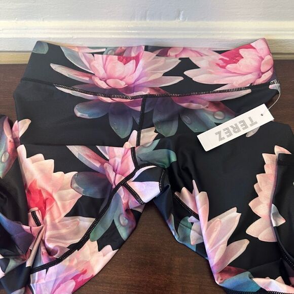 Terez 3 tall band athletic leggings-capri elastic banded high waist size L, NWT - Picture 8 of 9